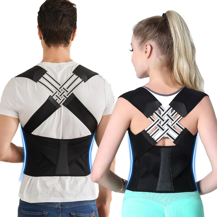 Adjustable Back Brace Posture Corrector - Upper & Lower Support