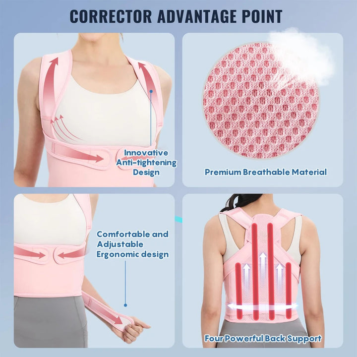 Adjustable Back Brace Posture Corrector for Scoliosis & Hunchback