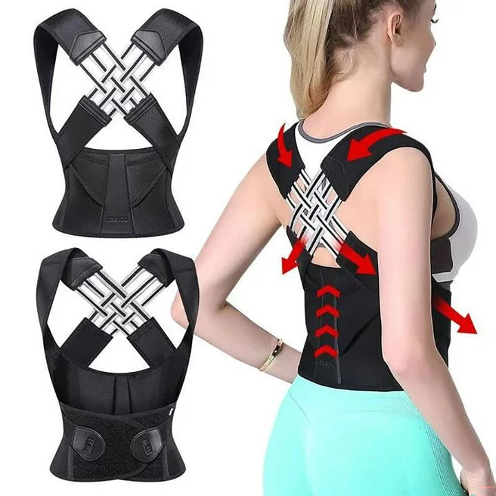 Adjustable Back Brace Posture Corrector - Upper & Lower Support